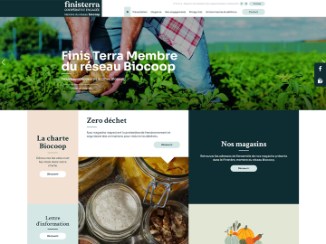 [#NouveauSite] ? Nous avons accompagné la coopérative Biocoop Finis Terra dans la refonte de leur site Internet. ? N'hésitez pas à découvrir leur travail sur...