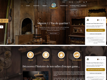 [#NouveauSite] ? Des belles aventures vous attendent à l'escape game Pirates World Cap d'Agde ! ☠️
https://www.pirategame.fr/