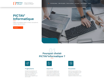[#NouveauSite] ? Pictav Informatique met a disposition des entreprises une équipe de développeurs qualifiés et à l'écoute pour proposer des solutions...